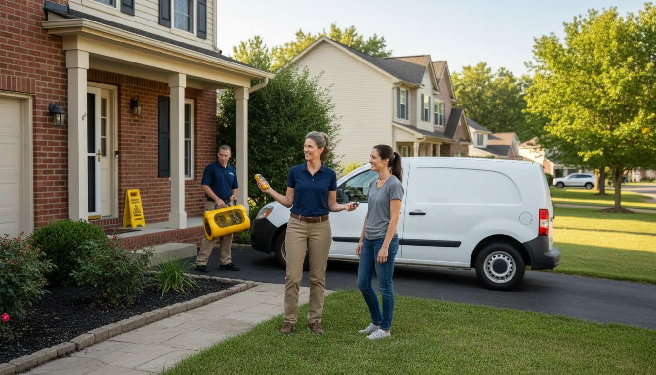 Residential water damage restoration in Fruita, CO